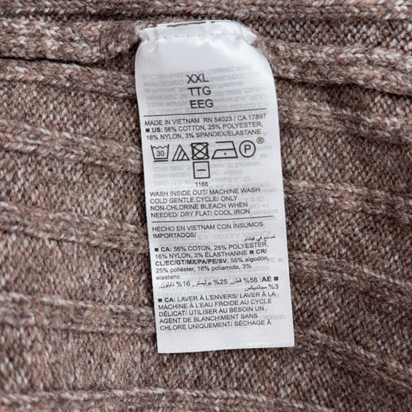 Old Navy SoSoft Brown Ribbed Long Sleeve Midi Sweater Dress Womens XXL - Picture 4 of 6